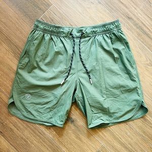 Legends Luka HD Shorts Medium 7” Green (Sage) with built-in Liner